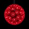 Northlight LED Lighted Hanging Starlight Floral Sphere Outdoor Christmas Decoration- 6" - Red